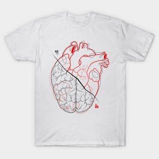 HEART vs BRAIN T-Shirt